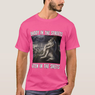 Kitten In The Sheets Funny Alpha Werewolf Wolf Mem T-Shirt