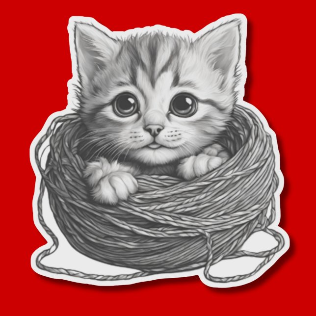 Kitten in Yarn Waterproof  (Creator Uploaded)