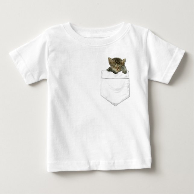 Kitten In Your Pocket Baby T-Shirt (Front)