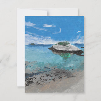 Kitten Island, Southport, Maine, Greeting Card
