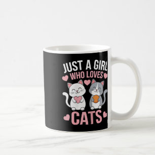 Kitten Just A Girl Who Loves Cats Shirt Cute Cat L Coffee Mug