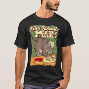 Kitten Kneading Dough Baker Cat Kitty Cat Mum Cat T-Shirt