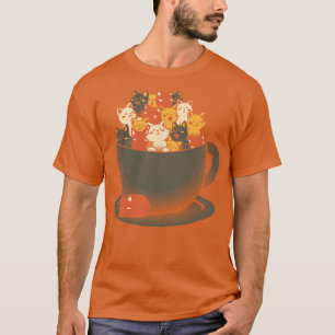 Kitten Latte Overflow Cat by Tobe Fonseca T-Shirt