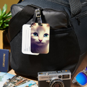 Kitten Luggage Tag