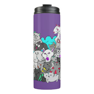 Kitten Mashup Thermal Tumbler