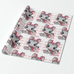 Kitten, My First Christmas Wrapping Paper