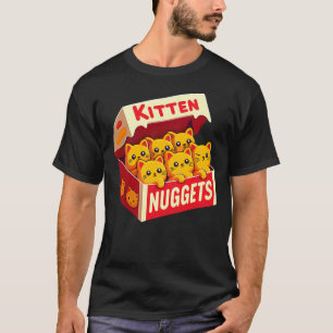 Kitten Nuggets Food Pun Cat Lover Gift Chicken Nug T-Shirt