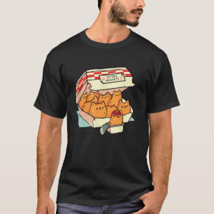 Kitten Nuggets Food Pun Cat Lover Gift Chicken Nug T-Shirt