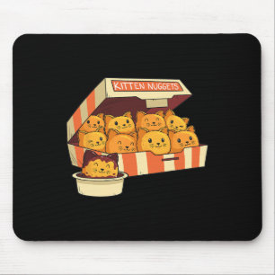 Kitten Nuggets Funny Cats And Chicken Nuggets Love Mouse Pad