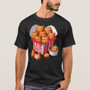 Kitten Nuggets Funny Cats and Chicken Nuggets Love T-Shirt