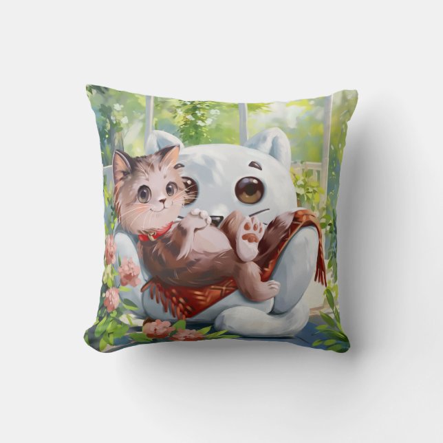 Kitten on the sofa cushion (Front)