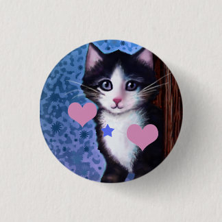 Kitten Painting Button