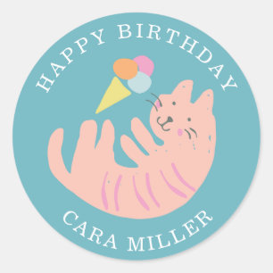 Kitten Party Classic Round Sticker