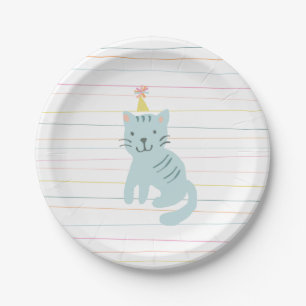 Kitten Party Paper Plate
