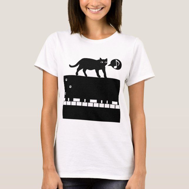 Kitten_Piano T-Shirt (Front)