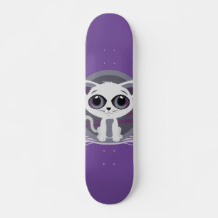 Kitten - Purple Skateboard