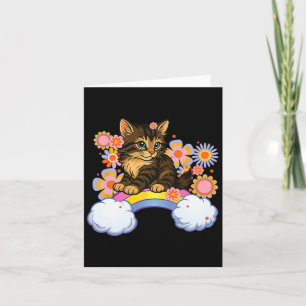 Kitten Rainbow Cute Cat Funny Sarcastic Humour Bac Card