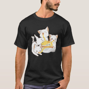 Kitten Ramen Kawaii Anime Cat Japanese Ramen Noodl T-Shirt
