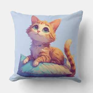 Kitten Resting On Cushion For Cat Fans 🐱
