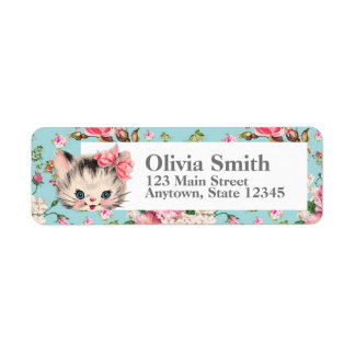 Kitten Return Address Labels