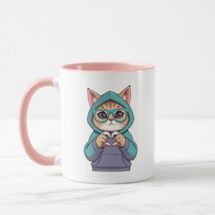 Kitten sending her love mug
