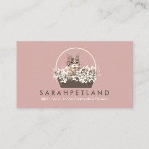 Kitten Socialisation Coach New Owners Business Card