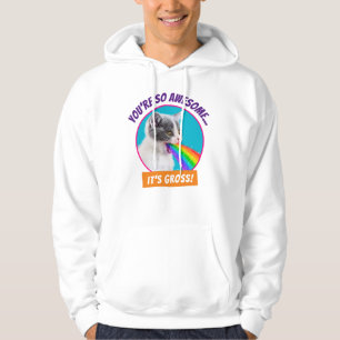 Kitten Spits Up Rainbow Hoodie