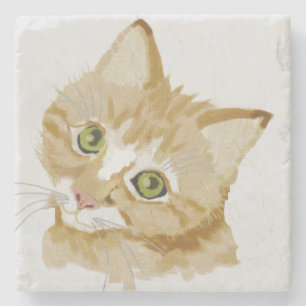 Kitten Stone Coaster