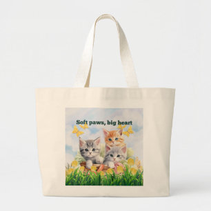 Kitten Theme Jumbo Tote Bag