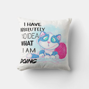 Kitten Throw Pillow