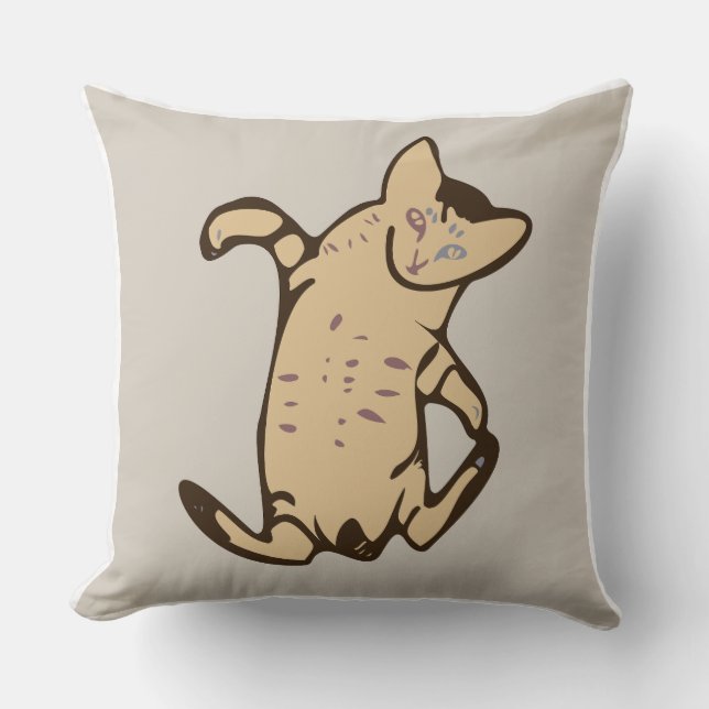 Kitten Throw Pillow (Front)