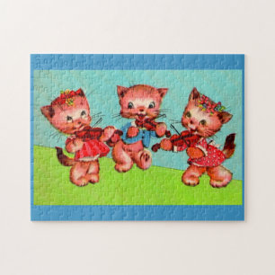 kitten violinists trio jigsaw puzzle