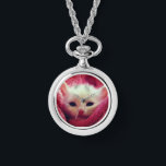 Kitten Watch Necklace<br><div class="desc">For the pet lover ... .Kitten Watch Necklace</div>