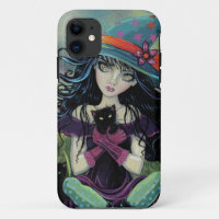 Kitten Witch Halloween Fantasy Art iPhone 5 Case