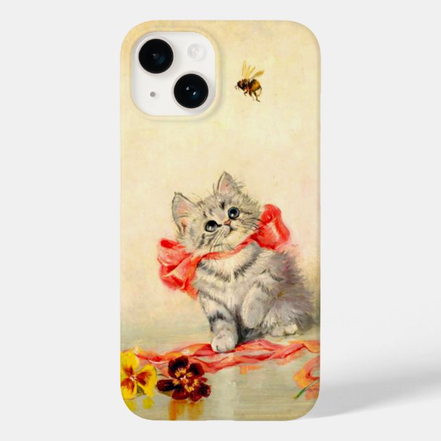 Kitten with a Red Ribbon Case-Mate iPhone Case (Back)