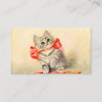 Kitten with a Red Ribbon