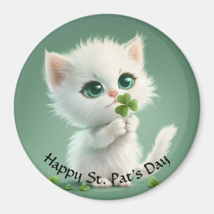 Kitten With A Shamrock Magnet