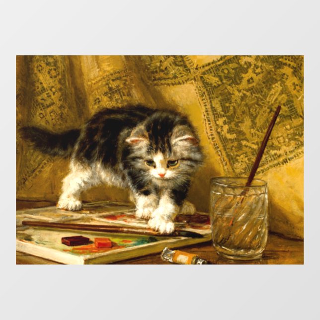 Kitten with Paint and Brushes (Sheet)