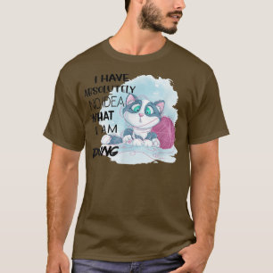 Kitten Yarn Novelty Knitting Humour Kitty Animal L T-Shirt