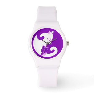 kitten yin yang watch