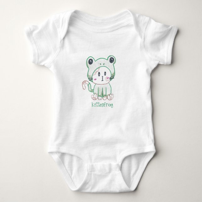 Kittenfrog romper for babies/toddlers baby bodysuit (Front)