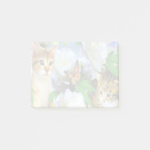 Kittens and Butterflies Post-it Notes