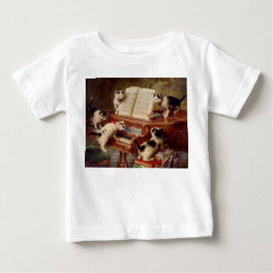 Kittens and Piano Baby T-Shirt