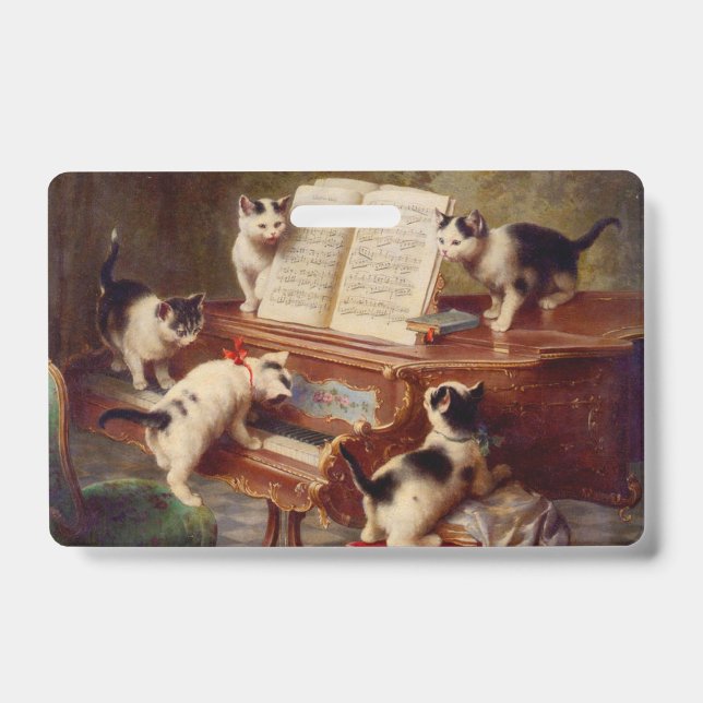 Kittens and Piano ID Badge (Front)