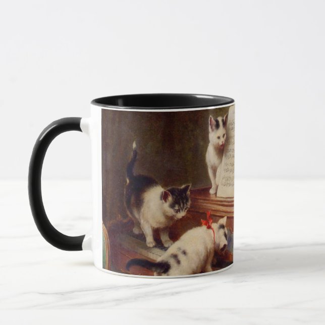 Kittens and Piano Mug (Left)