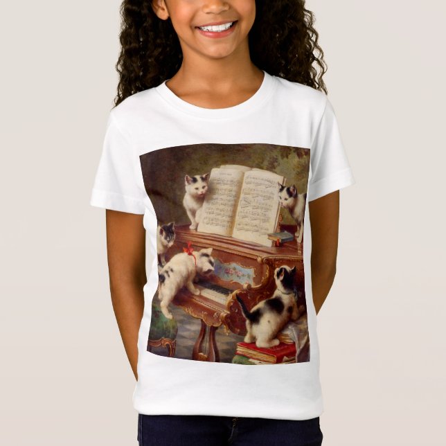 Kittens and Piano T-Shirt (Front)