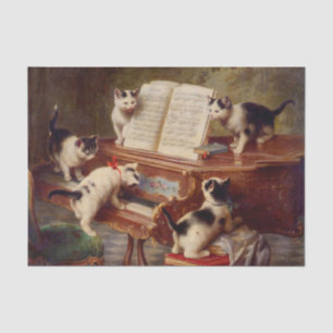 Kittens and Piano Tissue Paper