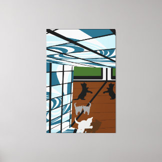 Kittens at Play Canvas Print