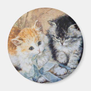 Kittens at Play Magnet