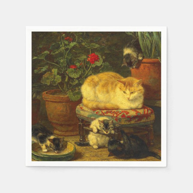 Kittens at Play Napkin (Front)
